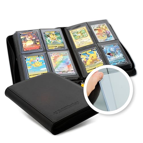 Album toploader para cartas Pokemon, Almacenamiento para 64 Toploaders y 64 Sleeves, Total 128 Cartas, Album para toploader sin anillas, accesorios para guardar tus cartas Toploader (1)