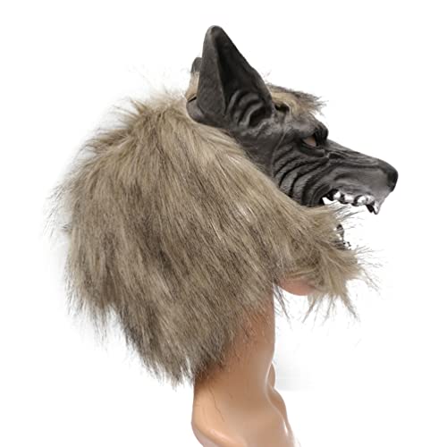 Alipis Wolf and Claw Disfraz de Hombres Lobo de Hallowol Cosplay Y Guantes Masquerada Vestida de Accesorios Favores de Fiesta de Halloween para Niños Adultos