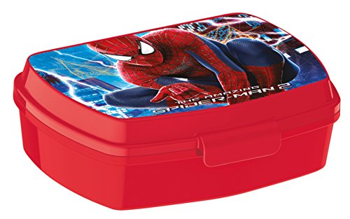 ALMACENESADAN, 0418, Sandwichera Rectangular Multicolor Marvel Spiderman, 15x10x5,5 cms