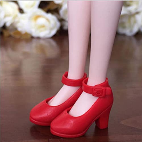 Amagogo 8 Pares de Zapatos de Gelatina de Plástico de Muñeca de Moda de 12 Pulgadas para Accesorios de Muñeca Blythe Momoko