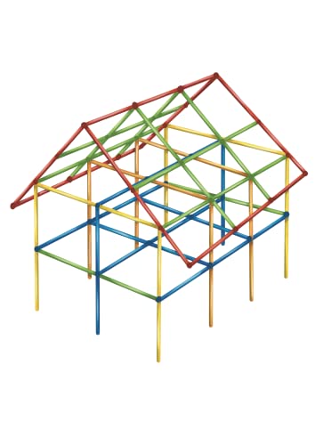 Ambarscience 3D Building Pipes - Monta construcciones Originales a Escala Real, para niños 3+