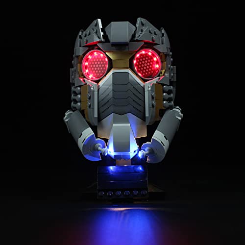 ANGFJ Kit de iluminación LED para Lego 76251 Marvel Guardianes de la Galaxia Star-Lord juegos de luces de casco (no incluye juego de Lego)
