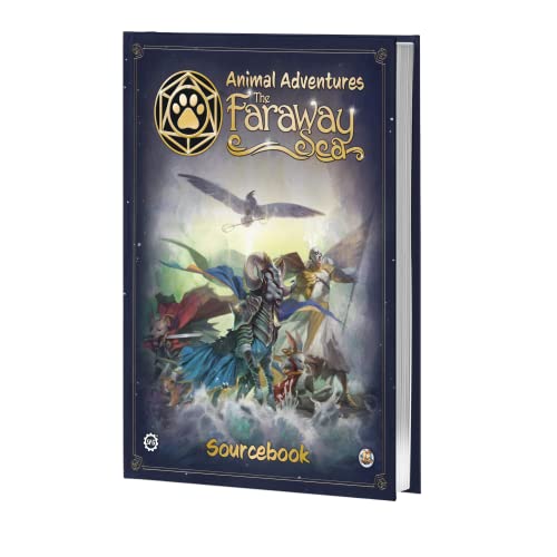 Animal Adventures: The Faraway Sea Sourcebook - Libro de reglas de juego de rol para principiantes con estadísticas, nuevos personajes, 5 aventuras inmersivas y mapa de encuentros