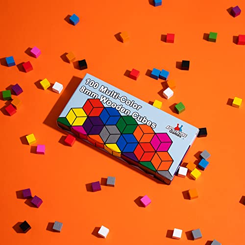 Apostrophe Games Accesorios para Juegos de Mesa Multicolor (100 Cubos de Madera)