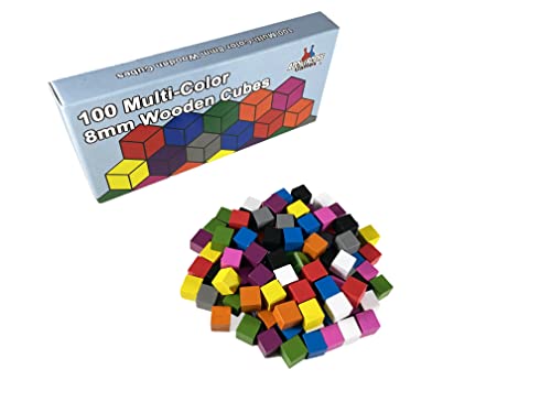 Apostrophe Games Accesorios para Juegos de Mesa Multicolor (100 Cubos de Madera)