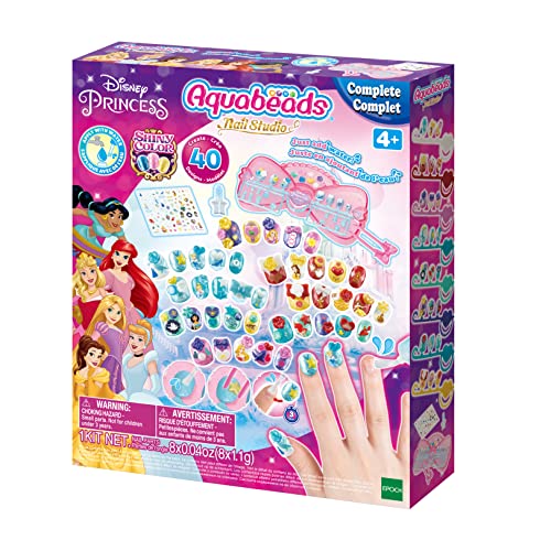 Aquabeads 35006 Aquabeads Estudio de Uñas - Princesas Disney - juego de manualidades