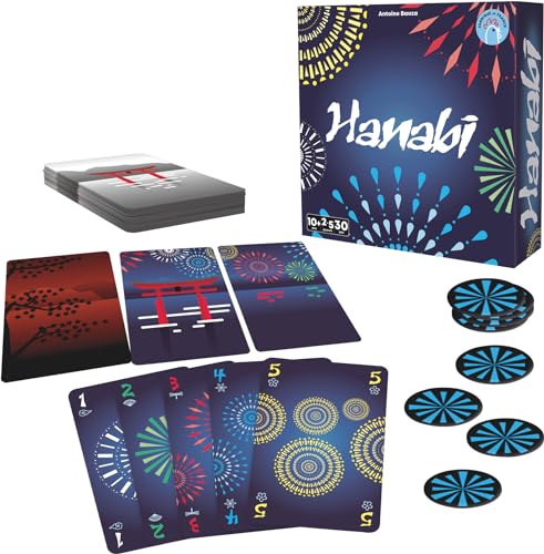 Asmodee Cocktail Games Hanabi – Juegos de mesa – Juegos de cartas – Juego Cooperativo a partir de 8 años – 2 a 5 jugadores – 30 min – Versión francesa