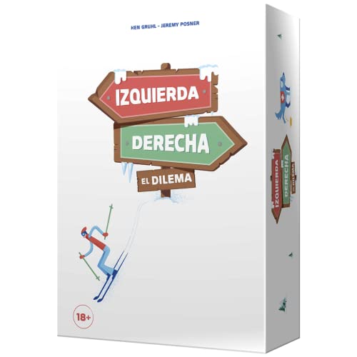 Asmodee - Cojones Games Izquierda Derecha, el dilema - Juego de Cartas en Español, LRDSP01