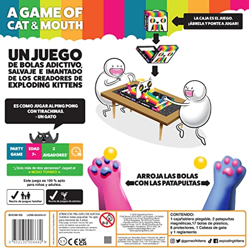 Asmodee - Exploding Kittens, Inc. A Game of Cat and Mouth - Juego de Mesa en Español, EKCM01ES