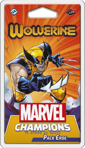 Asmodee - Marvel Champions El Juego de Cartas: Wolverine - Expansión, Pack Héroe, Edición en Italiano