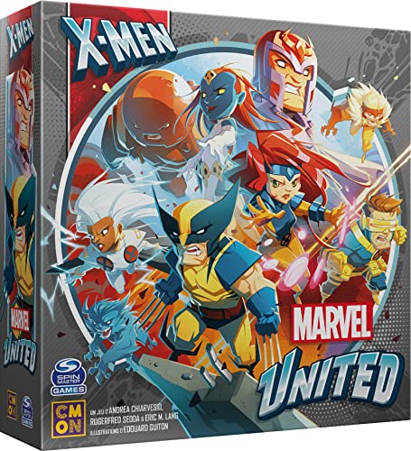 Asmodee- Marvel - Juego de Mesa, CMNMUN11FR, X-Men United
