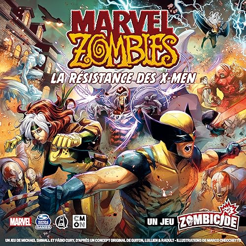 Asmodee- Marvel Juego de Mesa, CMNMZB03FR, Resistencia de X-Men