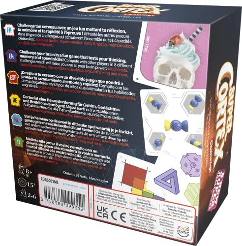 Asmodee - Super Cortex - Muchos retos para tu cerebro, juego de mesa, 2-6 jugadores, 8+ años, edición en italiano