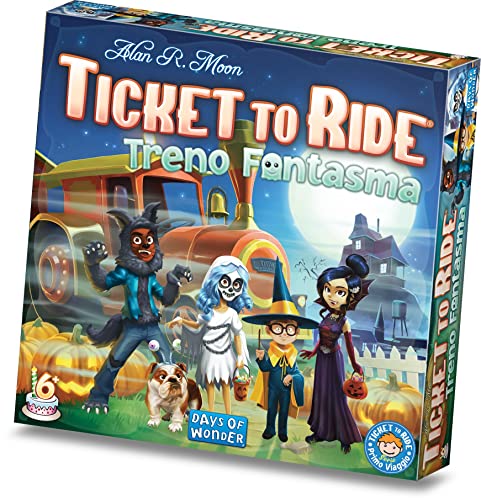 Asmodee - Ticket To Ride: Tren Fantasma, Juego de Mesa, 2-4 Jugadores, 6+ Años, Edición en Italiano, 720635