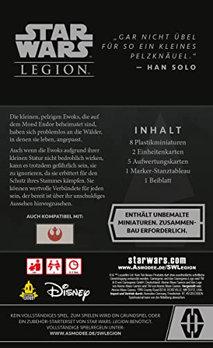 Atomic Mass Games- Star Wars Legión – Guerrero Ewok Juego, Color, Multicolor. (FFGD4705)