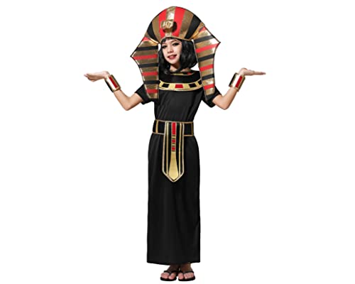 Atosa disfraz egipcia niña infantil negro 10 a 12 años
