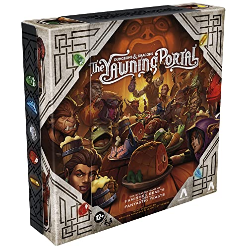 Avalon Hill Dungeons & Dragons: The Yawning Portal Game, Tablero de Estrategia D&D para 1-4 Jugadores, Juegos, Familia, F6647, Multicolor