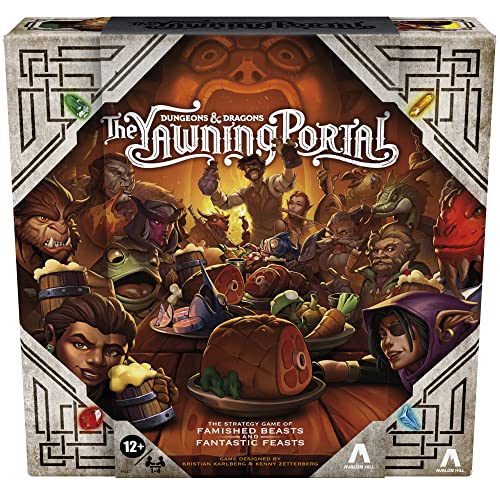 Avalon Hill Dungeons & Dragons: The Yawning Portal Game, Tablero de Estrategia D&D para 1-4 Jugadores, Juegos, Familia, F6647, Multicolor
