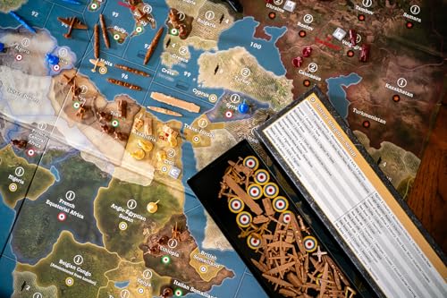 Axis & Allies: 1940 Europa Segunda Edición - Juego de mesa de estrategia de miniaturas de guerra de la Segunda Guerra Mundial, Renegade, a partir de 12 años, 2-5 jugadores, 6 horas