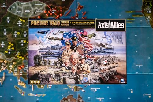Axis & Allies: 1940 Pacific Second Edition - Juego de mesa de estrategia de miniaturas de la Segunda Guerra Mundial, Renegade, edad 12+/2-4 jugadores/6 horas