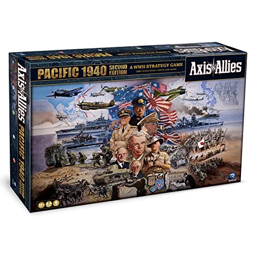 Axis & Allies: 1940 Pacific Second Edition - Juego de mesa de estrategia de miniaturas de la Segunda Guerra Mundial, Renegade, edad 12+/2-4 jugadores/6 horas