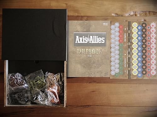 Axis & Allies: 1941,Un juego de mesa de estrategia de la Segunda Guerra Mundial, Renegade Game Studios, juego de guerra épica en 1941, 2-5 jugadores, 1-3 horas de tiempo de juego