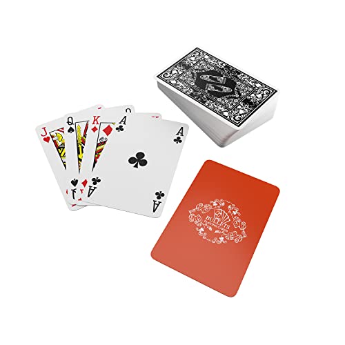 Backpacker Playing Cards, incluye cartas de plástico, caja de aluminio y reglas de juego para 5 juegos de viaje