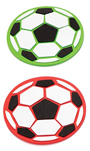Baker Ross- Kits de posavasos de fútbol para decorar con mosaicos (Pack de 4) - Manualidades infantiles para decorar con mosaicos