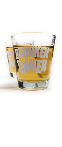 Bambelaa! Juego de bebida, juego de fiesta, torre de torre borracha, incluye cuatro vasos de aprox. 4 cl (versión en inglés)