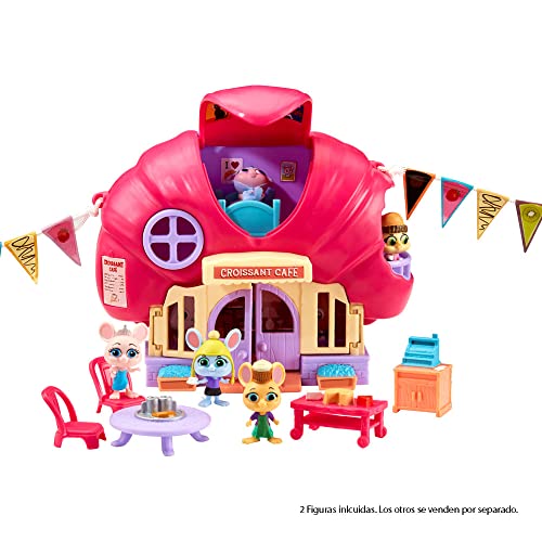 Bandai - Millie and Friends Mouse in The House - Playset Croissant Café Juguetes, Juguetes Coleccionables, Juego Imaginativo, para Niños de 3 a 7 Años CO07394