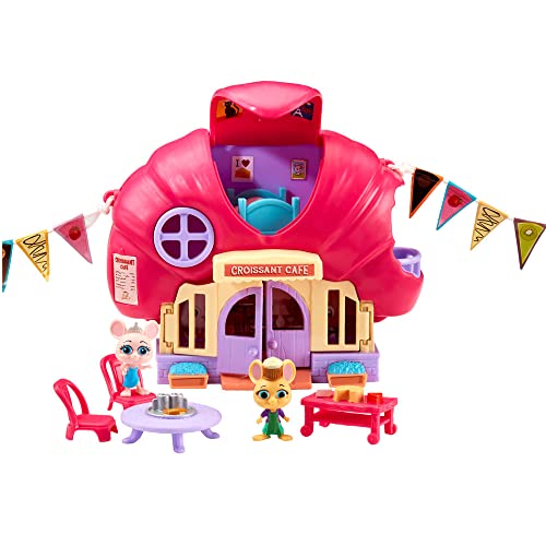 Bandai - Millie and Friends Mouse in The House - Playset Croissant Café Juguetes, Juguetes Coleccionables, Juego Imaginativo, para Niños de 3 a 7 Años CO07394
