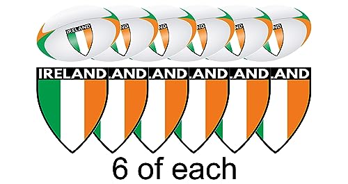 Banderines de rugby de Irlanda para decoración de fiesta, 12 unidades, 2,5 m
