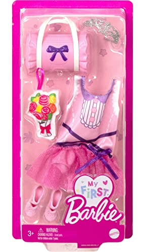 Barbie Clothes, Preschool Toys, My First Fashion Pack, Tutu Leotard, Easy Dress-Up Play, Ballet and Dance Accessories