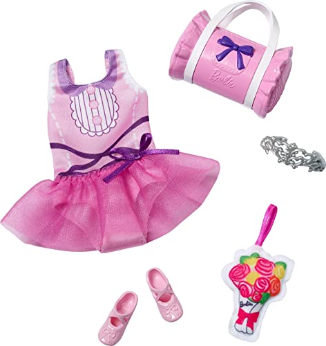 Barbie Clothes, Preschool Toys, My First Fashion Pack, Tutu Leotard, Easy Dress-Up Play, Ballet and Dance Accessories