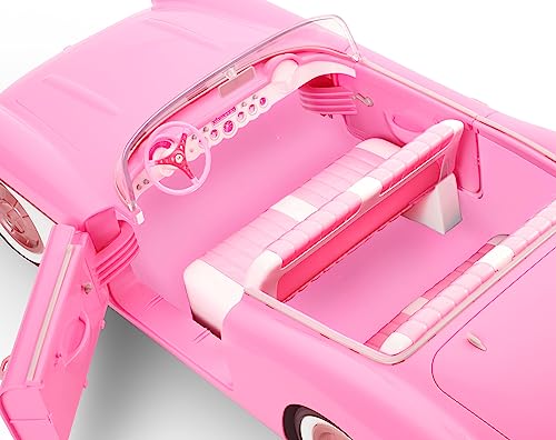 Barbie The Movie - Corvette, Signature Coche vintage de colección de la película Barbie para muñecas, vehículo de juguete de colección, +3 años (Mattel HPK02)