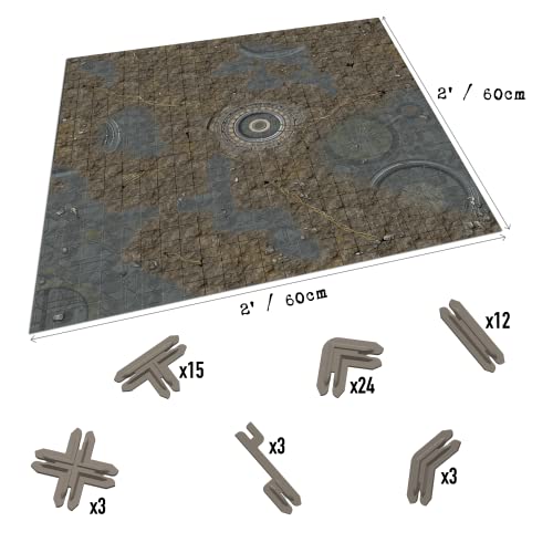 Battle Systems - Terreno de ciencia ficción para juegos 3D de mesa modular - Perfecto para miniaturas y figuras de 28mm-35mm - No requiere pintura - Juegos de guerra de ciencia ficción Aliens 40K -