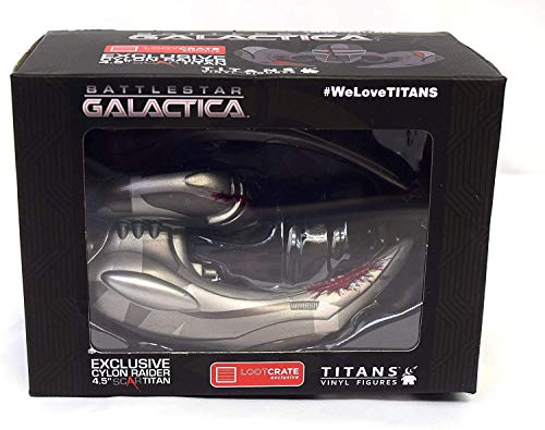 Battlestar Galactica Exclusivo Cylon Raider Vinyl Ship 4.5" Scar - Sellado de fábrica Tienda Stock Room Find