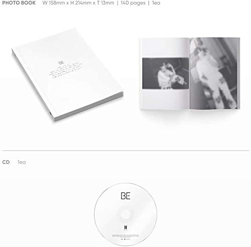 BigHit Ent. BTS - BE (Essential Edition) [Pre Order] CD + Photo Book + Póster + Others with Tracking, pegatinas decorativas extra
