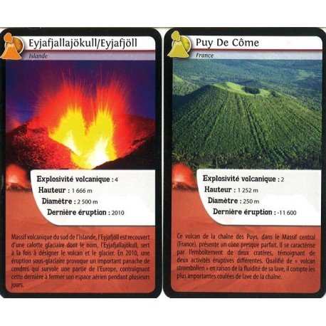 Bioviva 282536 Challenges Nature-Volcanoes Juego de Cartas, Multicolor
