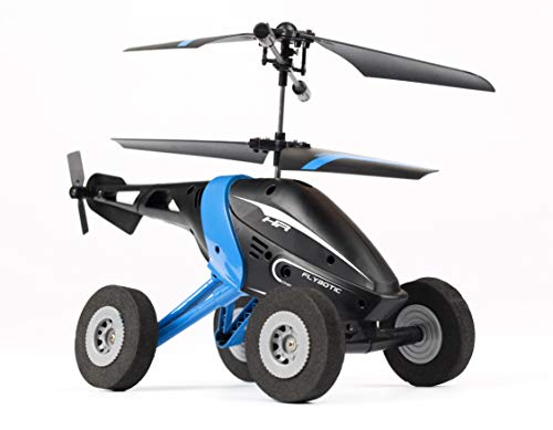 Bizak Sky Wheels Azul, fantástico helicóptero Radio Control infrarojo 2 Canales, con Ruedas, condúcelo por el Suelo o vuélalo por el Aire, a Partir de 8 años, Niños unisex (62004777)
