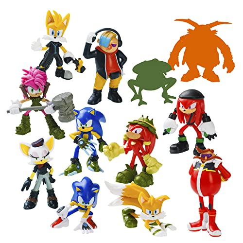 Bizak Sonic Prime Pack de 12 figuras de 6,5 cm de alto en caja deluxe que incluye 2 figuras sorpresa exclusivas Surtido 1 (64112008-1)