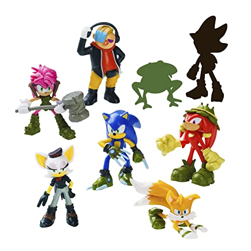 Bizak Sonic Prime Pack de 8 figuras de 6,5 cm de alto, en caja deluxe que incluye 2 figuras sorpresa exclusivas Surtido 1 (64112004-1)