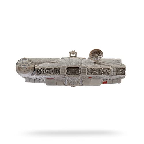 Bizak Star Wars Micro Galaxy Squadron, Nave Halcon Mileanrio con Lux y Sonido, Incluye 4 Figuras (62610022)