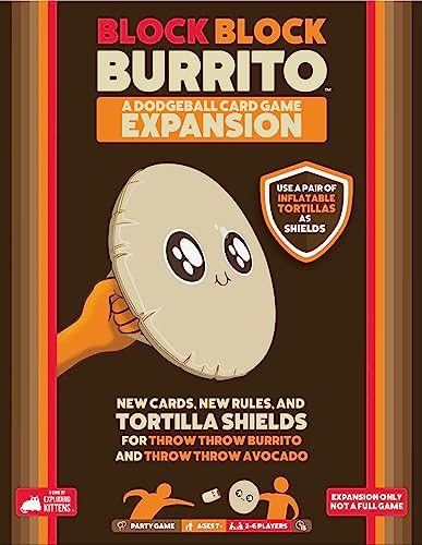 Block Block Burrito - Expansión del Juego de Cartas de Dodgeball Throw Throw Burrito y Throw Throw Avocado
