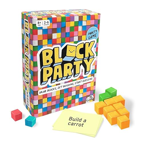 Block Party: juego de mesa familiar de construcción de bloques coloridos para niños a partir de 8 años, adultos, adolescentes