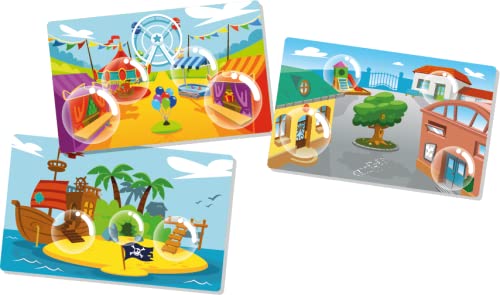 blue orange Bubble Stories - Votado como el Mejor Juego del año Infantil - Escape Game para niños - Juego de Cartas e imaginación o tu Hijo podrá Jugar Solo - Juego de Mesa a Partir de 4 años