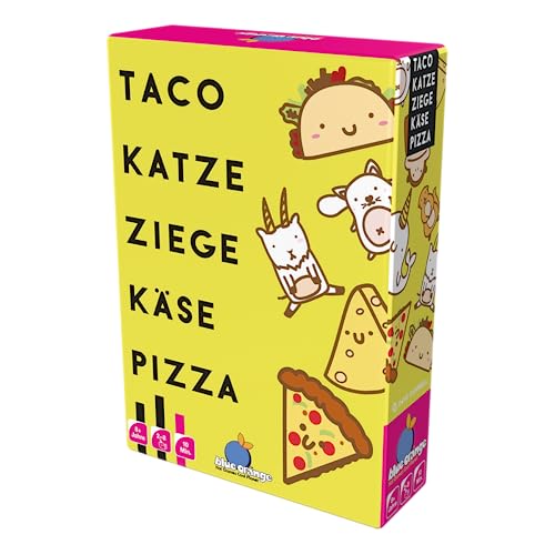 Blue Orange | Taco Gato Cabra Queso Pizza | Juego de Fiesta | Juego de Cartas | 2-8 Jugadores | a Partir de 8 años | 10 Minutos | alemán