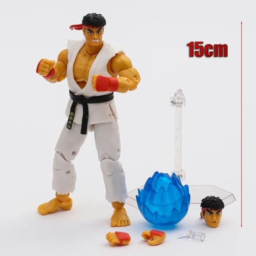 BLUEVI Juego Figura, Personaje del Juego Street Fighter Ryu Estatua PVC, Modelo De ColeccióN De Amantes De Los Juegos