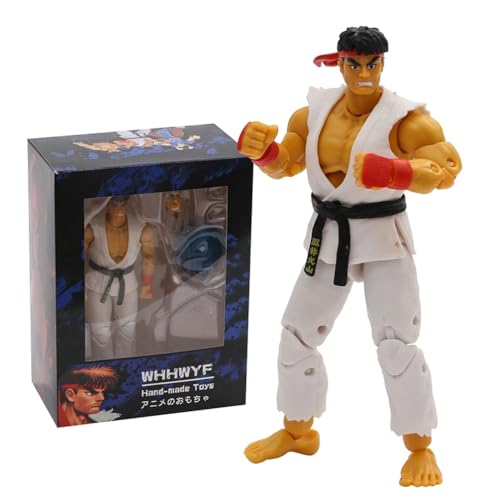 BLUEVI Juego Figura, Personaje del Juego Street Fighter Ryu Estatua PVC, Modelo De ColeccióN De Amantes De Los Juegos