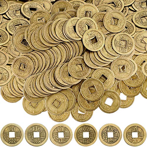 Boao Chinese Feng Shui Coins Good Luck Fortune Coin I-Ching Coins for Health and Wealth (100, 0,8 Pulgada)